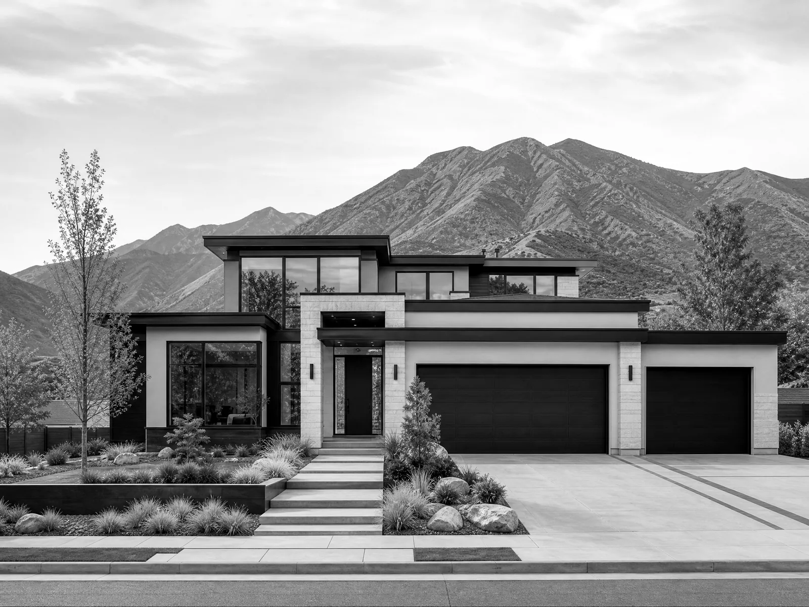 Modern Utah Valley home representing Aqua Pure water-treatment service in Lehi