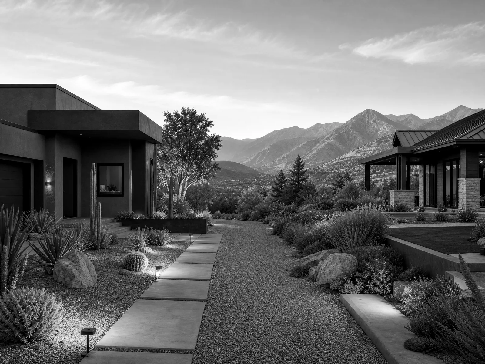 Arizona desert and Utah mountain homes representing Aqua Pure service areas