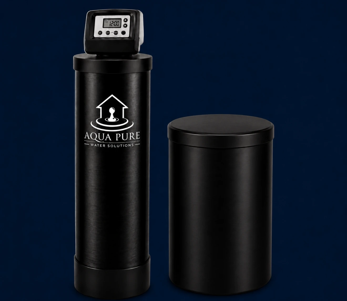 Aqua Pure whole-home water softener and brine tank